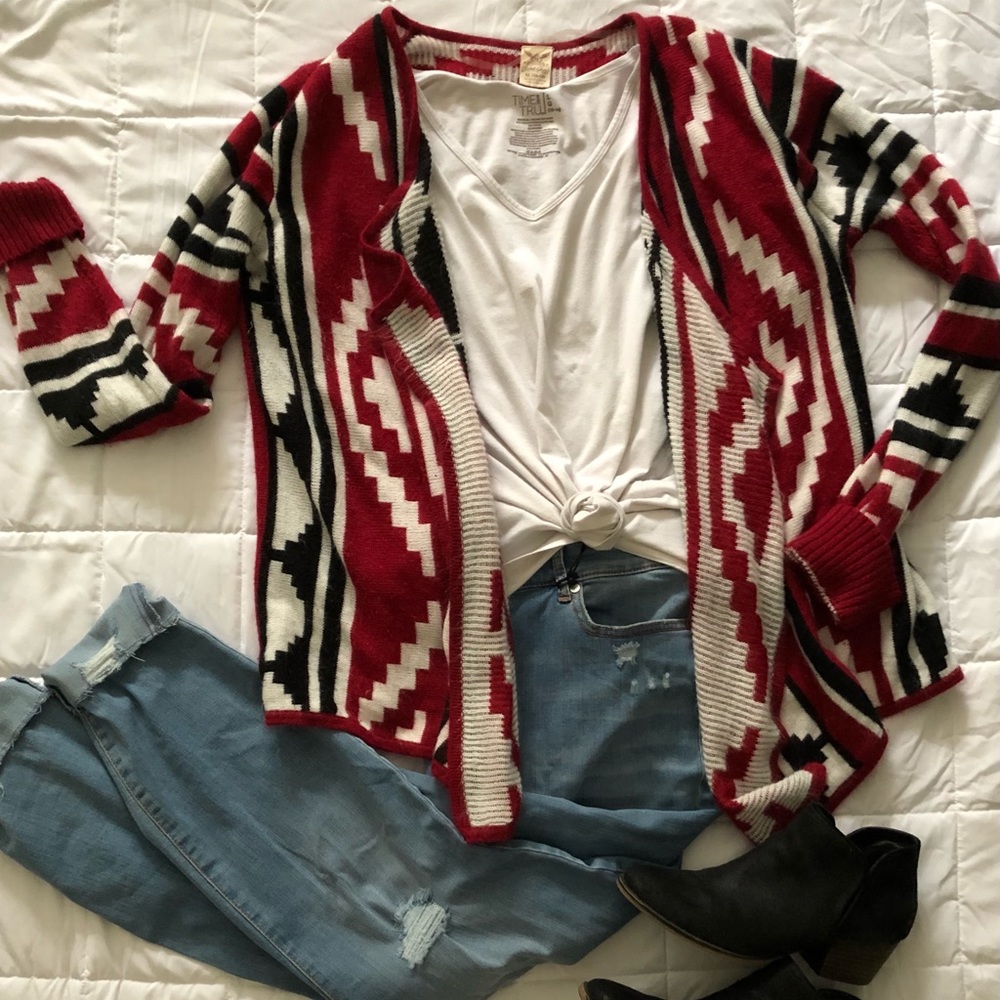 Faded Glory Aztec Cardigan | Size XL